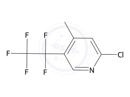 Chemical structure of 2-Chloro-4-methyl-5-pentafluoroethyl-pyridine