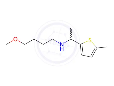 Chemical structure of 4-Methoxy-N-(1-(5-methylthiophen-2-yl)ethyl)butan-1-amine