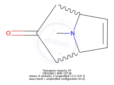 Chemical structure of Tiotropium Impurity 47