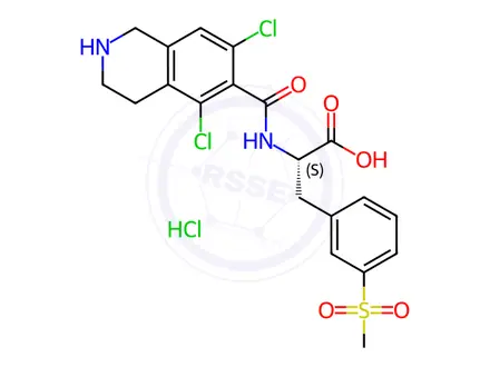 Chemical structure of Lifitegrast Impurity 14(Hydrochloride)