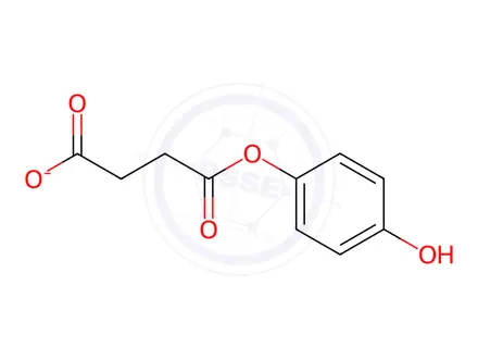 Chemical structure of Mono(4-hydroxyphenyl) succinate