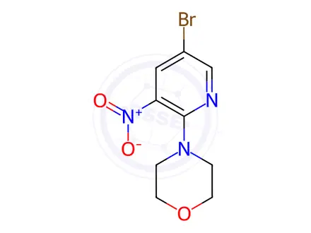 Chemical structure of 4-(5-Bromo-3-nitropyridin-2-yl)morpholine