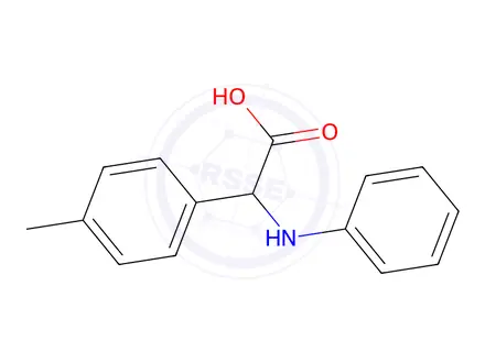 Chemical structure of 2-(Phenylamino)-2-(p-tolyl)acetic acid