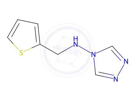 Chemical structure of N-(thiophen-2-ylmethyl)-4H-1,2,4-triazol-4-amine