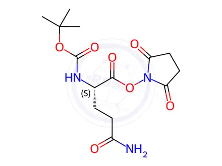 Chemical structure of Boc-Gln-Osu