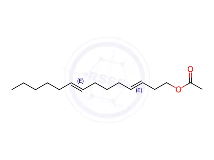 Chemical structure of 3E,8Z-Tetradecadienyl Acetate