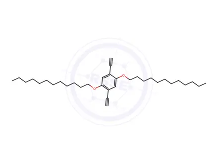Chemical structure of 1,4-bis(dodecyloxy)-2,5-diethynylbenzene