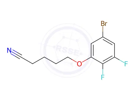 Chemical structure of 5-(5-Bromo-2,3-difluorophenoxy)pentanenitrile