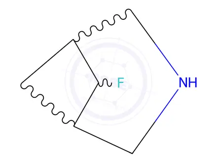 Chemical structure of 6-fluoro-3-azabicyclo[3.1.1]heptane