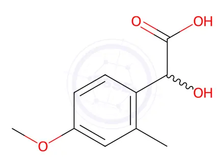 Chemical structure of 2-Hydroxy-2-(4-methoxy-2-methylphenyl)acetic acid