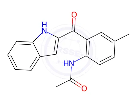 Chemical structure of N-(2-(1H-Indole-2-carbonyl)-4-methylphenyl)acetamide