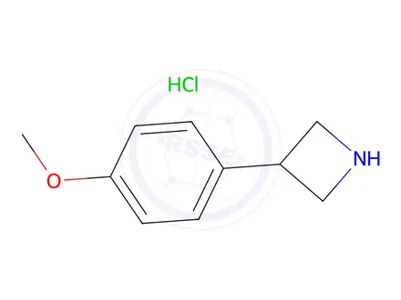 Chemical structure of 3-(4-Methoxyphenyl)azetidine Hydrochloride