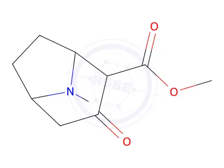 Chemical structure of 2-(Methoxycarbonyl)-3-tropinone (1.0 mg/mL in Methanol)
