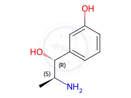 Chemical structure of Metaraminol