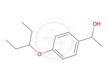 Chemical structure of 1-[4-(pentan-3-yloxy)phenyl]ethan-1-ol