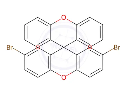 Chemical structure of 9,9'-Spirobi[9H-xanthene], 2,7-dibromo-