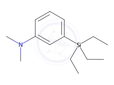 Chemical structure of N,N-Dimethyl-3-(triethylsilyl)benzenamine