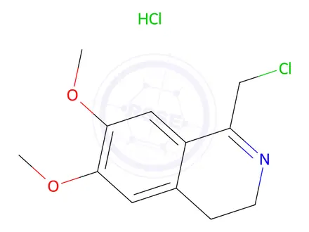 Chemical structure of 1-(Chloromethyl)-6,7-dimethoxy-3,4-dihydroisoquinoline hydrochloride