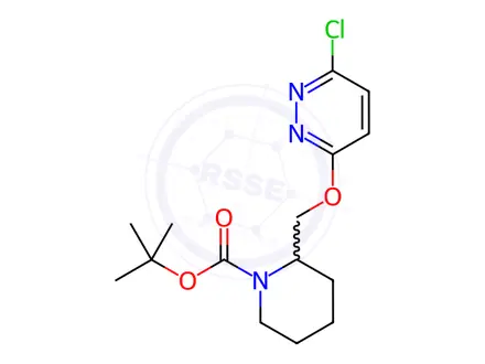 Chemical structure of tert-Butyl 2-(((6-chloropyridazin-3-yl)oxy)methyl)piperidine-1-carboxylate