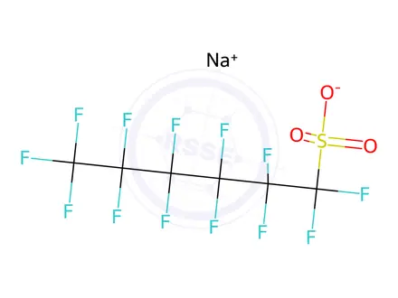 Chemical structure of Sodium Perfluorohexanesulfonate