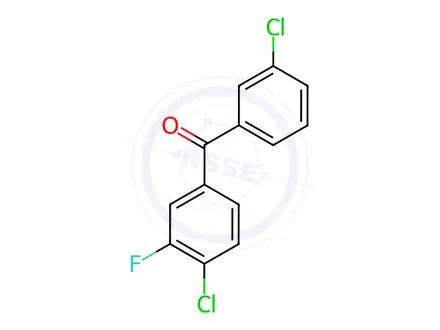 Chemical structure of 3,4-Dichloro-3-fluorobenzophenone