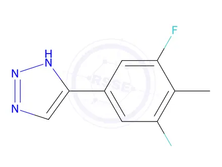Chemical structure of 5-(3,5-Difluoro-4-methylphenyl)-1H-1,2,3-triazole