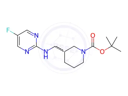 Chemical structure of tert-Butyl 3-(((5-fluoropyrimidin-2-yl)amino)methyl)piperidine-1-carboxylate