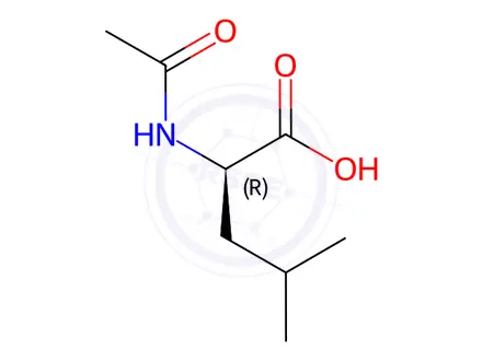 Chemical structure of N-Acetyl-D-leucine