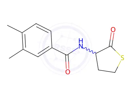 Chemical structure of Benzamide, 3,4-dimethyl-N-(tetrahydro-2-oxo-3-thienyl)-(9CI)