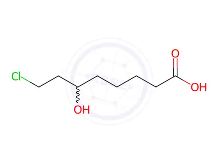 Chemical structure of 8-chloro-6-hydroxyoctanoic acid