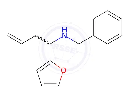 Chemical structure of N-benzyl-1-(furan-2-yl)but-3-en-1-amine
