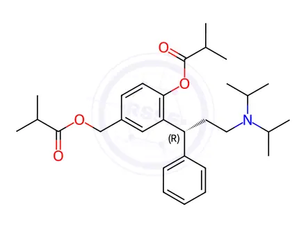 Chemical structure of O-Isobutyryl (R)-Fesoterodine