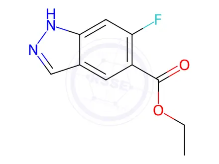 Chemical structure of Ethyl 6-fluoro-1H-indazole-5-carboxylate