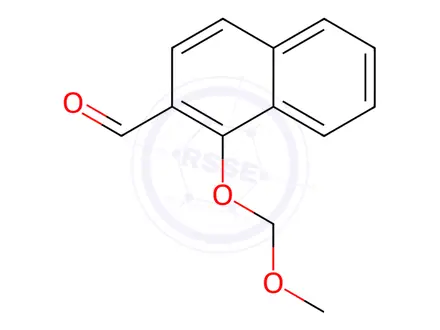 Chemical structure of 2-Naphthalenecarboxaldehyde, 1-(methoxymethoxy)-