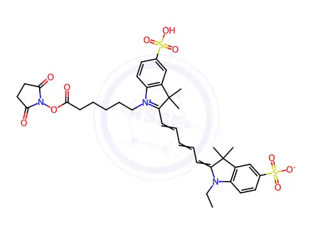 Chemical structure of CY5-SE