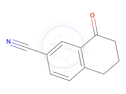 Chemical structure of 8-Oxo-5,6,7,8-tetrahydro-naphthalene-2-carbonitrile