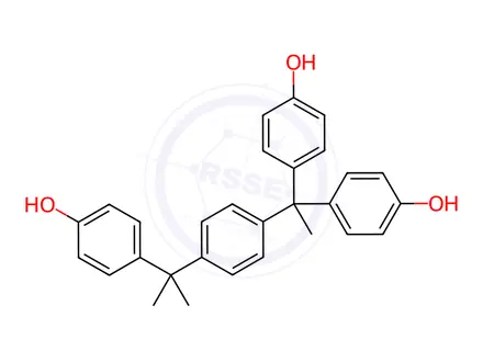 Chemical structure of 1-Naphthalenesulfonic acid, 3-diazo-3,4-dihydro-4-oxo-, ester with 4,4'-[1-[4-[1-(4-hydroxyphenyl)-1-methylethyl]phenyl]ethylidene]bis[phenol]