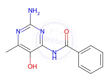 Chemical structure of N-(2-Amino-5-hydroxy-6-methylpyrimidin-4-yl)benzamide