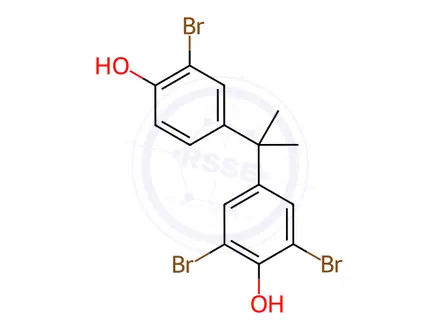 Chemical structure of 2,6-Dibromo-4-(2-(3-Bromo-4-Hydroxyphenyl)Propan-2-Yl)