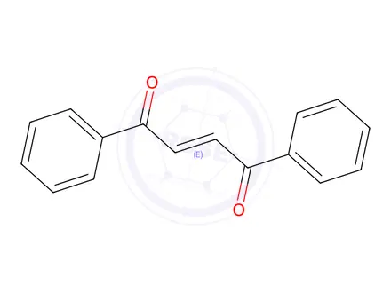 Chemical structure of 2-butene-1,4-dione, 1,4-diphenyl-, (e)-