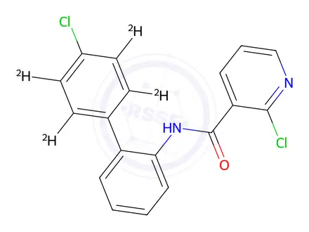 Chemical structure of Boscalid-d4