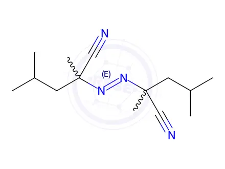Chemical structure of 2,2'-Azobis(2,4-dimethyl)valeronitrile