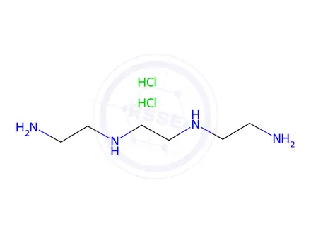 Chemical structure of Triethylenetetramine Dihydrochloride (Trientine Hydrochloride)