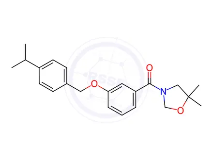 Chemical structure of (5,5-Dimethyloxazolidin-3-yl)(3-((4-isopropylbenzyl)oxy)phenyl)methanone