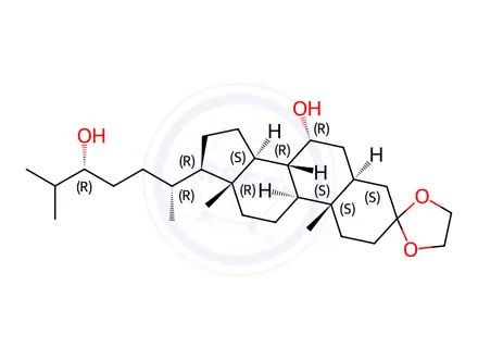 Chemical structure of Progesterone Impurity 215