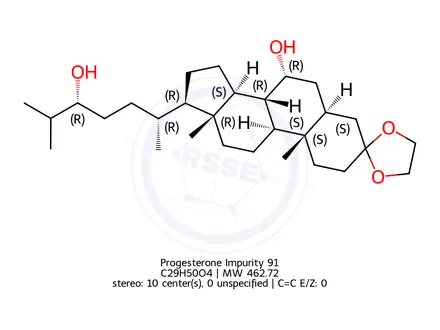 Chemical structure of Progesterone Impurity 215