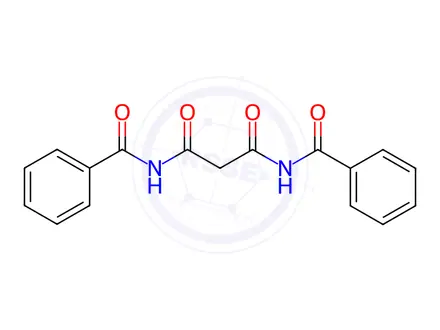 Chemical structure of N1,N3-dibenzoylmalonamide