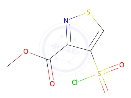 Chemical structure of Methyl 4-(Chlorosulfonyl)-1,2-thiazole-3-carboxylate