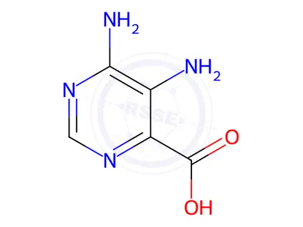 Chemical structure of 5,6-Diamino-4-pyrimidinecarboxylic acid