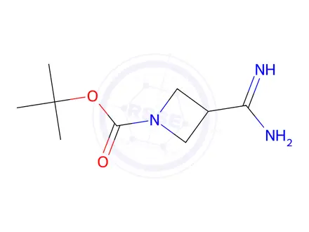 Chemical structure of tert-Butyl 3-carbamimidoylazetidine-1-carboxylate